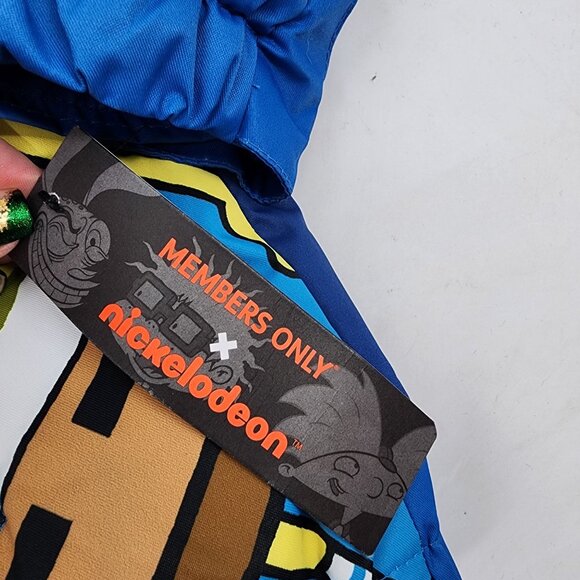 Members Only Nickelodeon Jacket CatDog Rugrats Hey Arnold Spongebob Large NEW - Picture 13 of 13